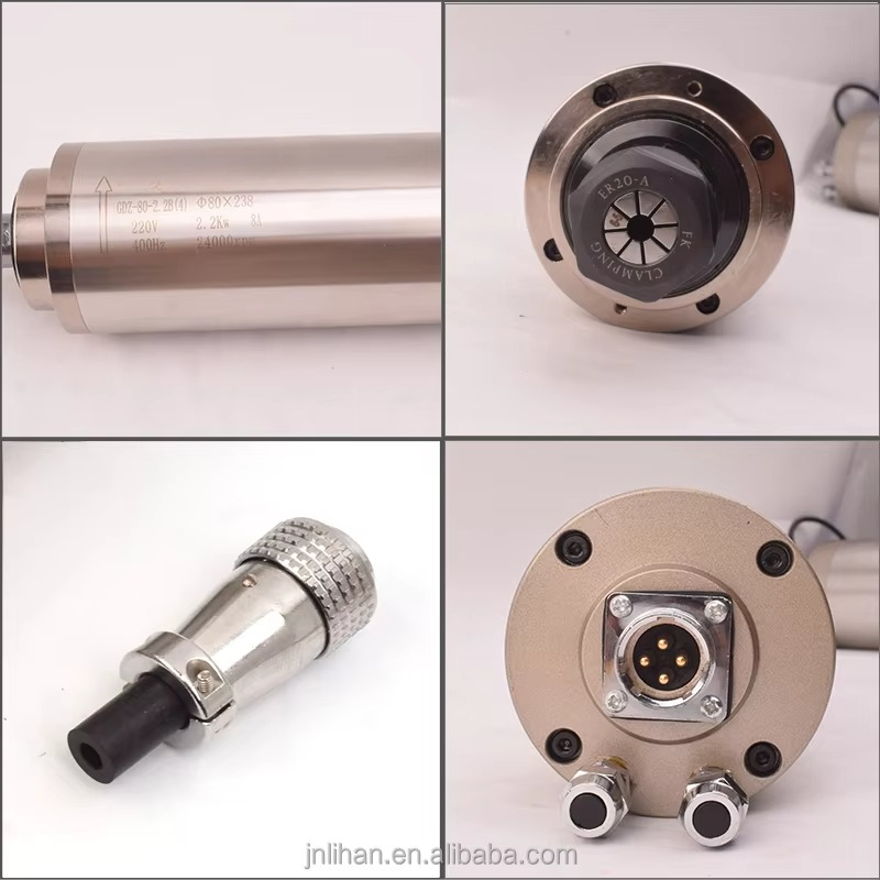 2.2KW 220V refroidi à l'eau Ma - 2.2Kw Water Cooled Spindle Kit Vfd avis et prix